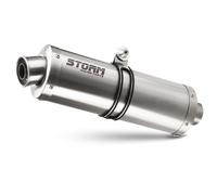 Terminale Scarico Storm by Mivv Oval acciaio inox per Bmw R 1200 Gs 2008 > 2009