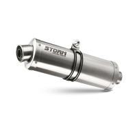 Terminale Scarico Storm by Mivv Oval acciaio inox per Suzuki Sv 650 2003