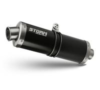 Terminale Scarico Storm By Mivv Oval Acciaio Nero Ktm 690 SMC R 2019 > 2024