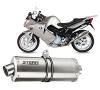Terminale Scarico Storm by Mivv Oval acciaio per Bmw F 800 S / St 2006 > 2012