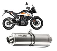 Terminale Scarico Storm by Mivv Oval acciaio per KTM 390 adventure 2020 > 2023