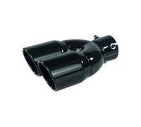 Terminale Scarico Terminale Di Scarico Posteriore Universale Per Auto Diametro Di Ingresso 63 Mm Uscita 76 Mm Marmitta In Acciaio Inossidabile A Doppia Canna. Terminali(BK straight)