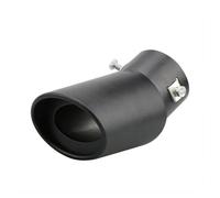 Terminale Scarico Terminale Di Scarico Universale Per Auto Terminale Rotondo In Acciaio Inox Terminale Posteriore Cromato Per Tubo Di Scarico Rotondo. Terminali(Bending Matte black)