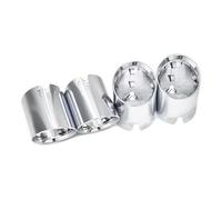Terminale Scarico Terminale Scarico Terminale Tappo Diretto Ugello Silenziatore In Acciaio Inox Per BMW Per M2 Per M3 Per M4 Per G80 Per G82 Per G83 Per G87 Punta TuboScarico(Silver)
