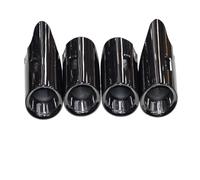 Terminale Scarico Tubo Di Scarico In Acciaio Inox Nero Silenziatore Punta Ugello Testa Di Scarico Per MacanS Per 2.9T Per 3.0T 2014-2020 2021 2022 2023 2024 Tubo CodaScarico(Black)