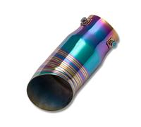 Terminale Scarico Tubo Di Scarico Universale Da 68 Mm In Acciaio Inox Per Auto Finitura Posteriore Punta TuboScarico(Corlorful)