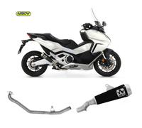 Terminale Scarico + Tubo Nokat Arrow Pro Race Nero Honda Forza 750 2021 > 2023