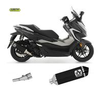 Terminale Scarico + Tubo Nokat Arrow Urban Allu Nero Honda Forza 350 2021 2024