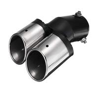 Terminale scarico Tubo Terminale Di Scarico Curvo In Acciaio Inossidabile A Doppia Uscita Per Auto Per BMW E Per Benz(2 Pcs)
