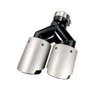 Terminale Scarico Universal Car Modifica Punta Marmitta Lucida Tubo Coda In Acciaio Inossidabile A Due Livelli Forma A Y Decorazione Ugello Tubo Scarico A Doppia Uscita(Left In51-Out89)