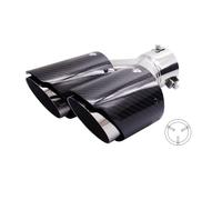 Simoni Racing Terminale doppio rotondo disassato carbonio e acciaio - TRX/117R