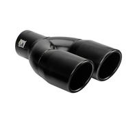 Terminale scarico universale inox black doppio TS-73N 37-60mm