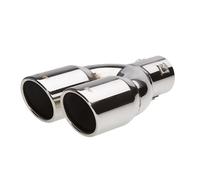Terminale scarico universale inox doppio 37-60mm TRX/18