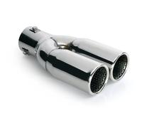 TERMINALE DI SCARICO DOPPIO SUONO SPORTIVO MARMITTA PER AUTO ACCIAIO Ø 34-46 mm