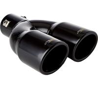 Simoni Racing – Terminale di scarico TRX/18N codino rotondo doppio inclinato acciaio inox nero