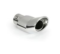 Terminale Scarico Auto Sportivo Ovale Acciaio Inox Tuning Universale 35>42mm