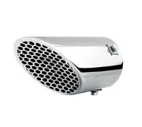 Terminale scarico universale inox singolo inclinato 49-75mm TRX/94