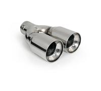Terminale scarico universale tuning inox doppio TS-46 Ø 32-50 mm Marmitta Pilot