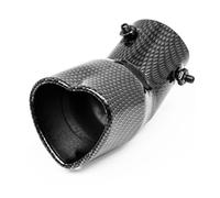 Terminale Silenziatore Per Tubo Di Scarico Per Auto A Forma Cuore Da 1 Pezzo, Universale Marmitta Coda(1Pc Black Curved)