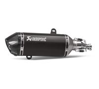 TERMINALE SLIP ON AKRAPOVIC INOX NERO PER VESPA GTS 150 IE SUPER 2021-2024 EURO