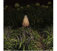 Terminale solare - GARDEN ID Fougere - 16 x 46 cm - Illuminazione 6-8 ore - Tasto on/off - Batteria AAA ricaricabile.