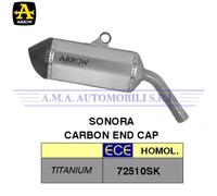 Terminale Sonora titanio con fondello carby BMW F 750 GS Anni 2021 2022 2023