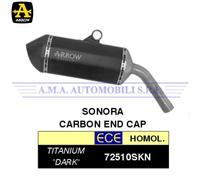 Terminale Sonora titanioDark con fondello carby BMW F 750 GS Anni 2021 2022 2023