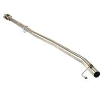 Terminale sportivo compatibile con Alfa Romeo Giulietta Hatchback 5D 2.0 JTDM 136HP 140HP 150HP 170HP 175HP 2010 2011 2012 2013 2014 2015 2016 Nero Acciaio Singola Punta