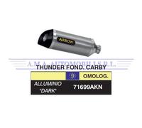 Terminale Street Thunder all. Dark fond. carby per coll.orig. Yamaha YZF R6 2008