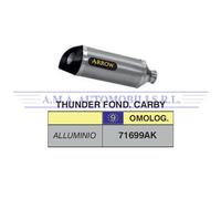 Terminale Street Thunder all. fond.carby per collettori orig. Yamaha YZF R6 2013