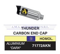 Terminale Street Thunder allum. Dark fond. carby Suzuki GSX-R 750 i.e. 2013 2014