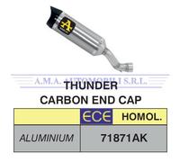 Arrow Silenziatore Omologato Street Thunder Aluminium With Carbon End Cap Suzuki Gsx-s 125 ´17-20