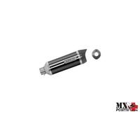 TERMINALE STREET THUNDER ALLUMINIO DARK" CON FONDELLO CARBY" KTM DUKE 200 201...