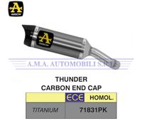 Terminale Street Thunder Titanio con fondello carby Yamaha MT-03 Anni 2016 2017