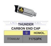 71753PK - Terminale Scarico Arrow Thunder Titanio Yamaha TMAX 500 / 530