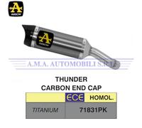 Terminale Street Thunder Titanio con fondello carby Yamaha YZF R3 2015 2016 2017