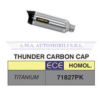Terminale Street Thunder Titanio fondello carby Benelli BN 302 2014 2015 2016