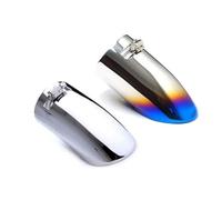 Terminale Styling Modifica Coperchio Silenziatore Tubo Scappamento Della Punta Scarico Dell'auto Blu Griglia Acciaio Inossidabile TuboScarico(Roast blue)