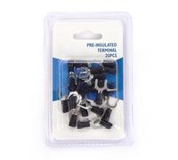 Terminale - Terminale pre-isolato SV2-6 nero, 20 pezzi per blister, ideale per collegamenti elettrici sicuri e durevoli. *