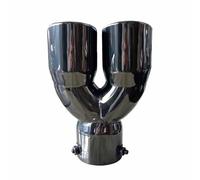 Terminale Terminale Scarico Universale Auto 73 Mm Posteriore A Doppia Canna Uscite Marmitta Accessori In Acciaio Inossidabile Spesso Auto Scarico