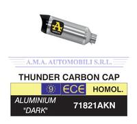 Terminale Thunder allum. Dark fond.carby Honda CB 650 F 2014 2015 2016 2017 2018