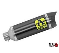 TERMINALE THUNDER ALLUMINIO DARK" CON FONDELLO CARBY" YAMAHA MT-07 2021-2023 ...