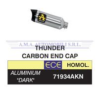Terminale Thunder alluminio Dark fondello carby Yamaha Tracer 9 2021 2022 2023
