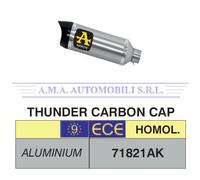 Terminale Thunder alluminio fond. carby Honda CBR 650 F 2014 2015 2016 2017 2018