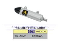 Terminale Thunder alluminio fondello carby Malaguti XTM / XSM 125 4T 2019 2020