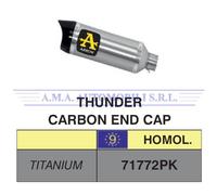 Terminale Thunder Approved Titanio fond. carby Suzuki GSX-R 600 i.e. 2013 2014