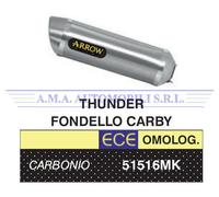 Terminale Thunder carbonio con fondello carby Honda CB 125 R 2018 2019 2020