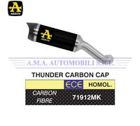 Terminale Thunder carbonio con fondello carby Kawasaki Z 900 2020 2021 2022 2023