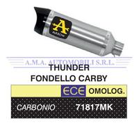 71817MK Terminale Thunder Carbonio Con Fondello Carby Arrow Yamaha TRACER 7 202