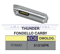 Terminale Thunder Titanio con fondello carby Honda CB 125 R 2018 2019 2020